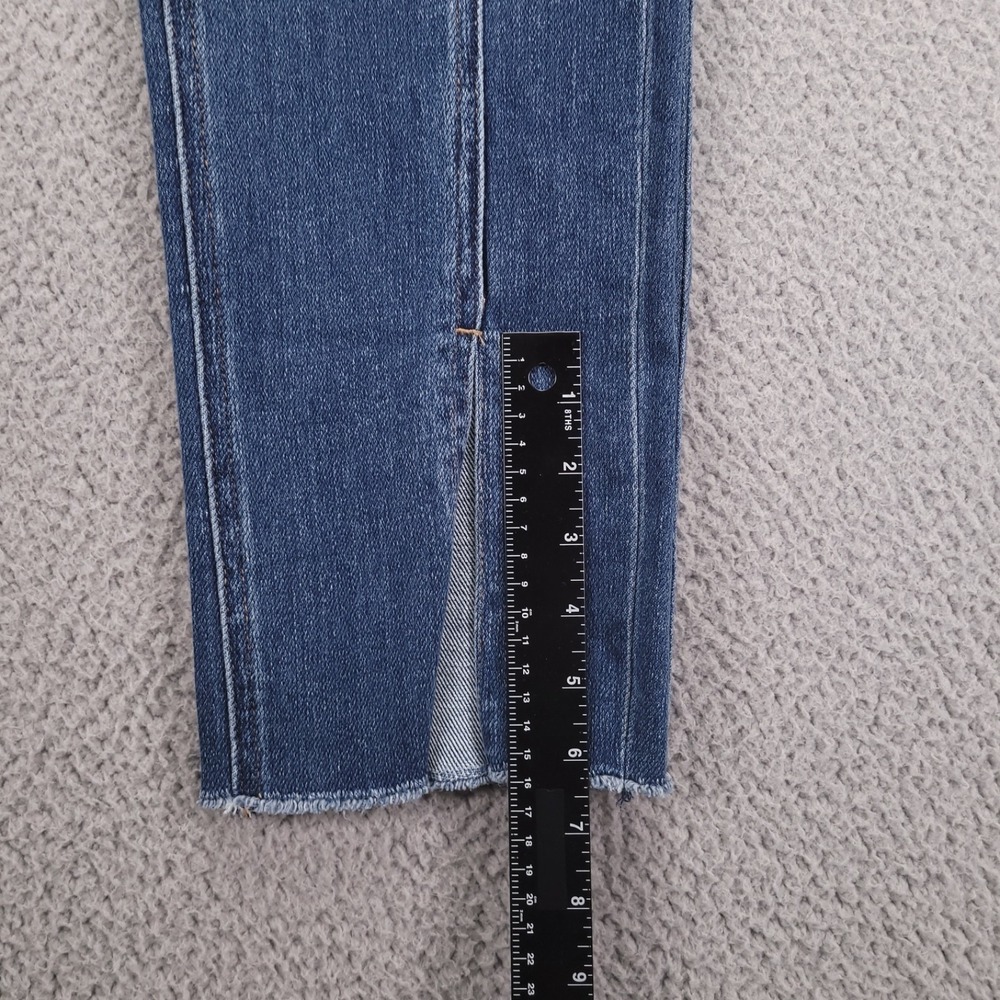 VERVET Jeans Size 26 Straight Ankle Split Hem Mid Rise Stretch Denim NEW - Picture 15 of 16